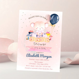 Invitación Osito de peluche lindo, Stars Presents Fiesta de B