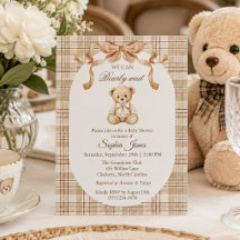 Osito de peluche neutro para bebé We Can Bearly Wa