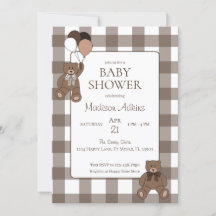 Ositos de peluche Baby Niño Marrón Baby Shower