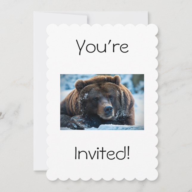 Invitación Oso (Anverso)