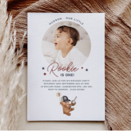 Invitación Oso de cumpleaños de Rookie - Foto