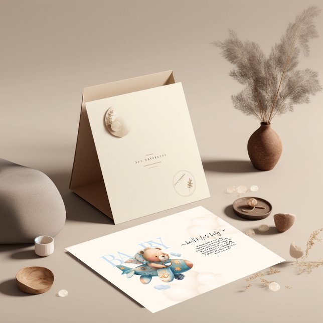 Invitación Oso de peluche con acuarela (Subido por el creador)