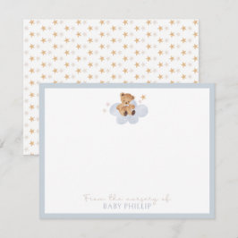 Invitación Oso de peluche, del cuarto de los niños de