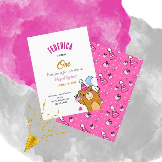 Invitación Oso de Teddy (Subido por el creador)
