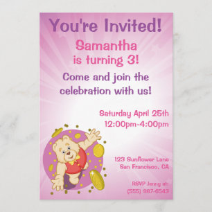 Invitación Oso de Tests