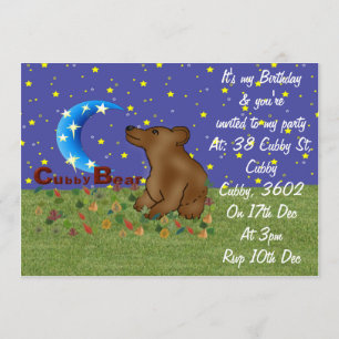 Invitación Oso del Cubby