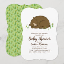 Oso marrón Animales de bosque de Baby Shower
