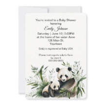 Oso Panda Con Cachorro