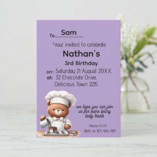 Invitación Oso Pequeño