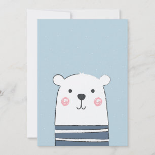 Invitación Oso Personalizado a los niños pequeños arte para b