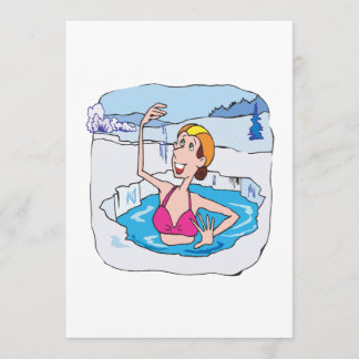 Invitación Oso polar de la mujer