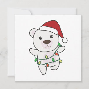 Invitación Oso Polar Navidad Animales Invernales Osos Polares