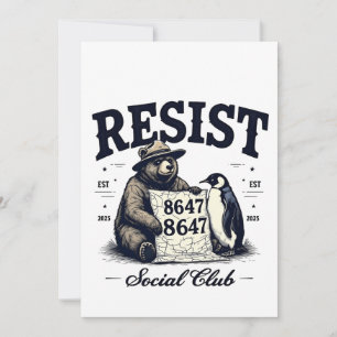 Invitación Oso resiste Proteger Parque Nacional Anti Trump 86