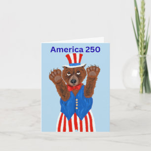 Invitación Oso Tío Sam América 250