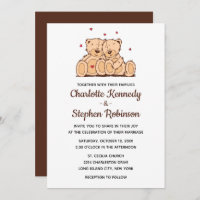 Osos Personalizados Bodas de oso marrón