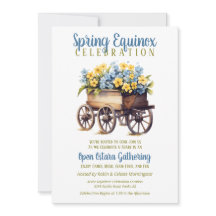 Ostara Equinoccio de Primavera Carrito de Flores V