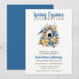 Invitación Ostara Equinoccio de Primavera Casa de Pájaro Sabb