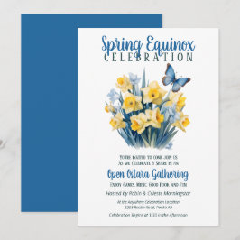 Invitación Ostara Equinoccio de Primavera Narciso Mariposa Sa
