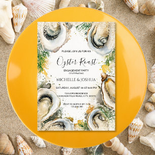 Invitación ostión de verano moderno estilo ribereño pastel