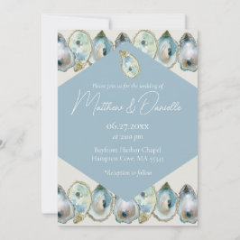 Invitación Ostra en acuarela
