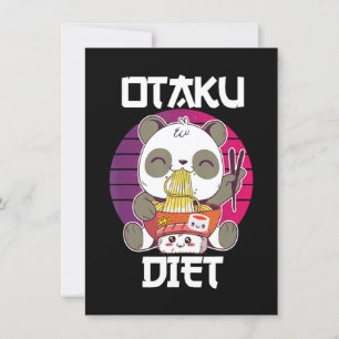 Invitación Otaku Diet Oanda Ramen Sushi Manga CosplayOotaku