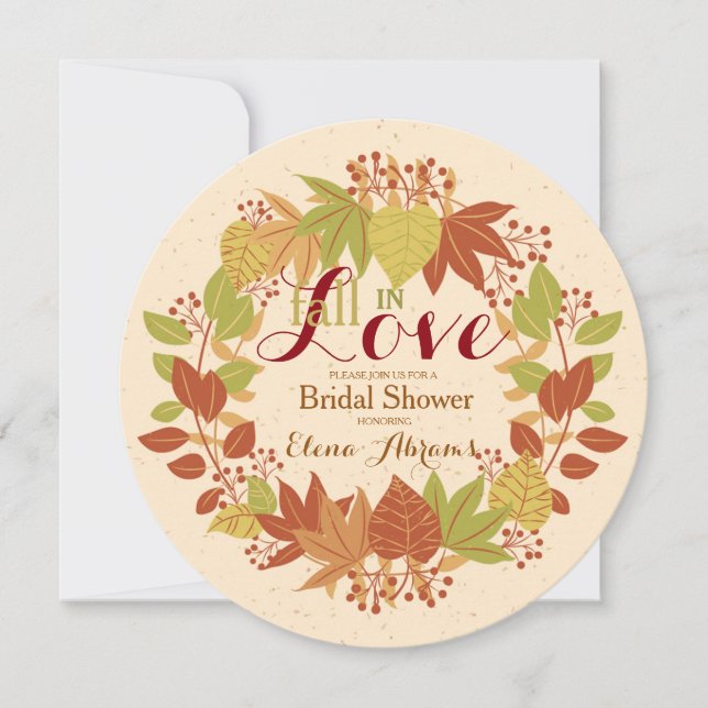 Invitación Otoñal Alegre (Anverso)