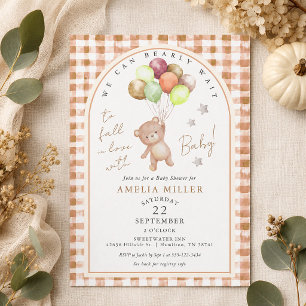 Invitación Otoño Apenas Podemos Esperar Baby Shower Cuadros