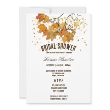 Otoño artístico deja ducha Boda de novias