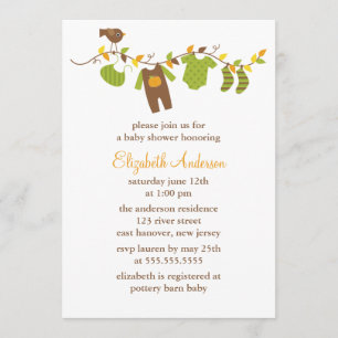 Invitación Otoño Baby Shower