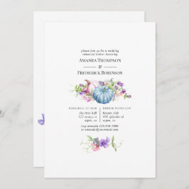 Invitación Otoño - Boda floral otoño Ensayo Cena