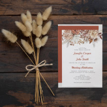 Otoño Boda floral rústico de Terracota