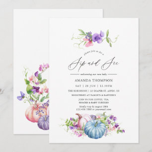 Invitación Otoño - Caída Floral Sip y Ver