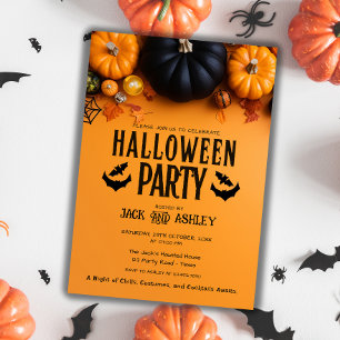 Invitación Otoño Costume Fiesta Calabaza Halloween