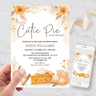 Invitación Otoño Cutie Pimpkin Baby Shower