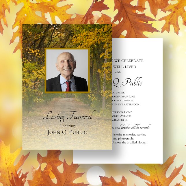 Invitación Otoño deja al Fiesta funerario vivo de Lane (Subido por el creador)