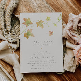 Invitación Otoño deja el Baby Shower de otoño moderno