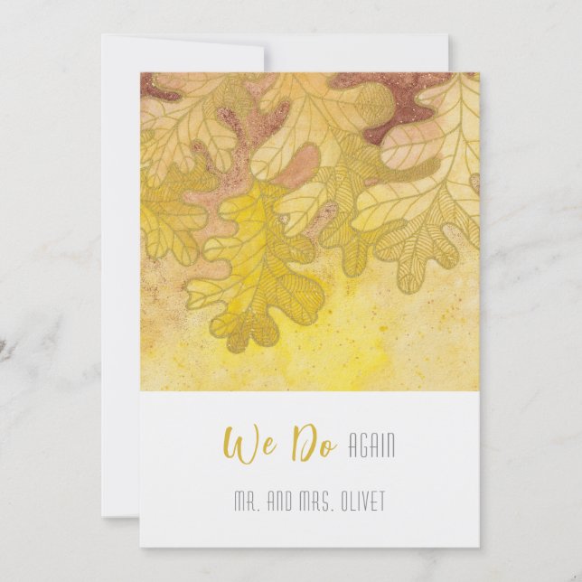 Invitación Otoño deja roble promete renovación 10 años