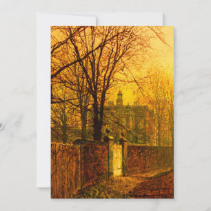 Invitación Otoño Dorado John Atkinson Grimshaw