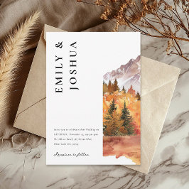 Invitación Otoño Elegante Boda