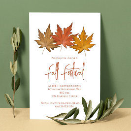 Invitación Otoño Elegante Foliage Fall Sale Minimalista