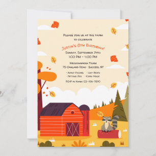 Invitación Otoño En La Granja