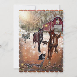 Invitación otoño en la granja