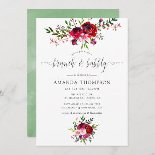 Invitación Otoño - Fall Floral Brunch and Bubbly