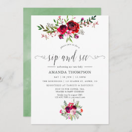 Invitación Otoño Fall Floral Sip y See