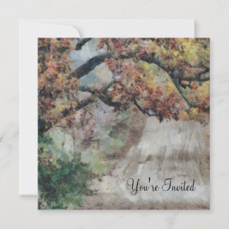 Invitación Otoño hermoso en la carretera nacional de Michigan