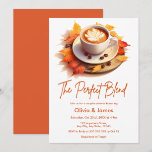 Invitación Otoño La Ducha De Parejas De Mezcla Perfecta