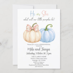 Invitación Otoño Las calabazas del otoño revelan la invitació
