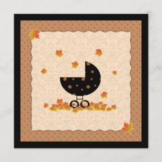 Invitación Otoño otoño Baby Shower invita a la neutralidad de
