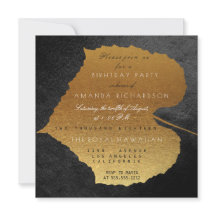 Otoño otoño Black Golden Leaves fiesta de cumpleañ