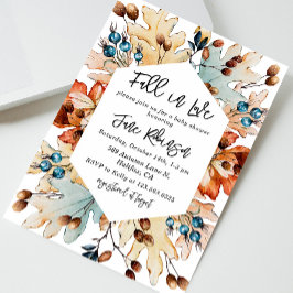Invitación Otoño otoño en el amor Foliage Berries Baby Shower